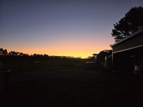 Beautiful sunset view from the property