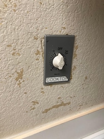 Dirty and chipped walls throughout