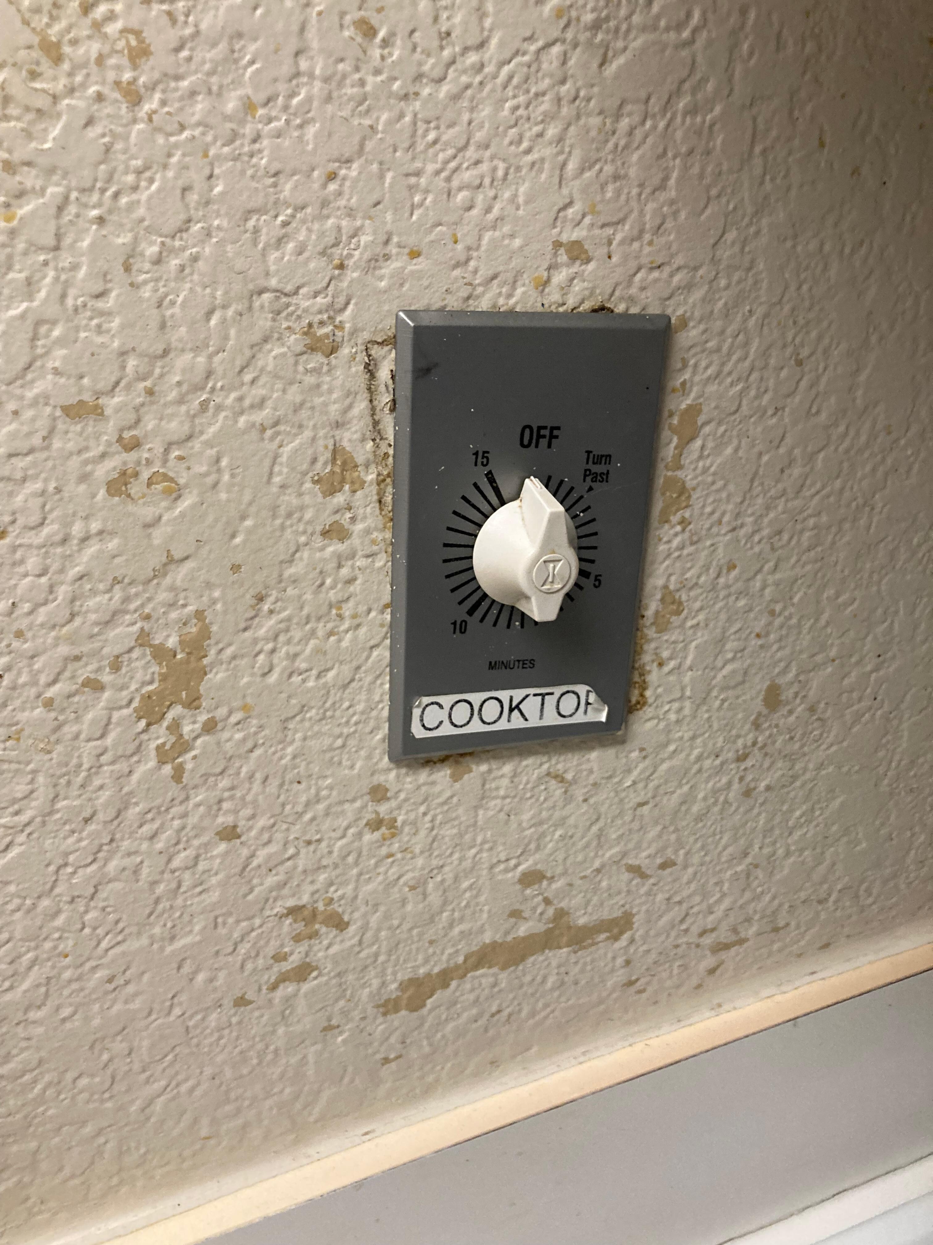 Dirty and chipped walls throughout