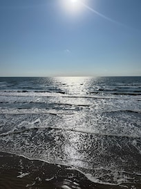 This view is from the beach in front of the condo