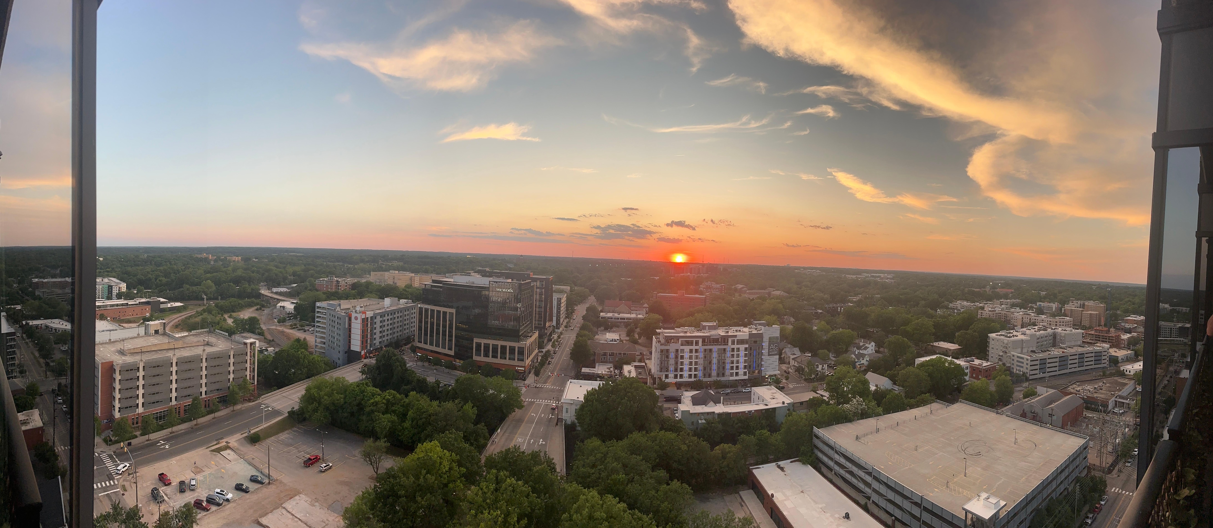Sunset from the balcony