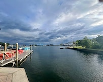 This is the view of the bay from the pavilion