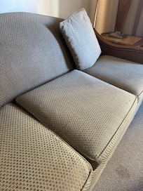 Couch looked very dirty and mucky