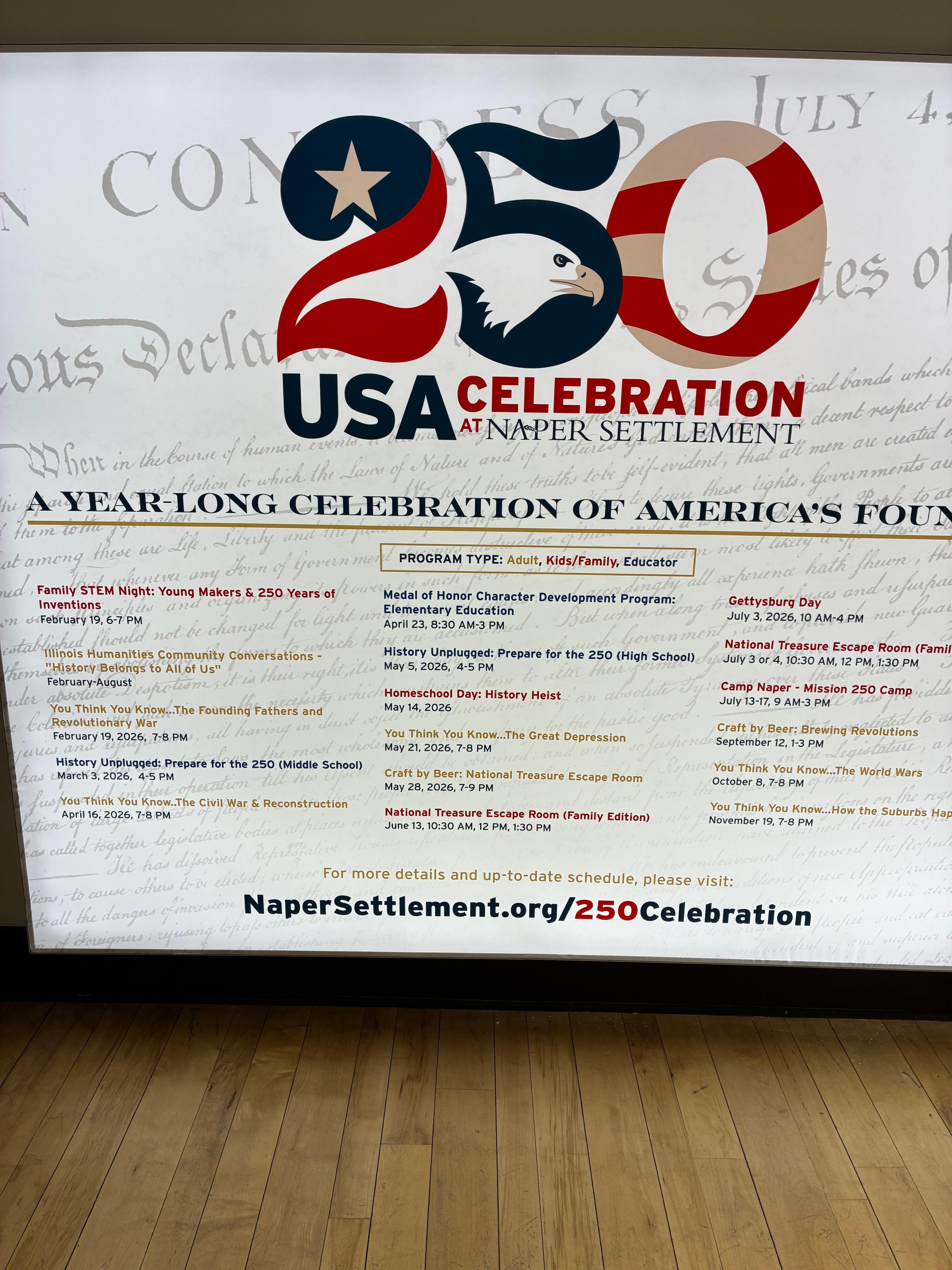 History Event 250 years later and I apart of this event 