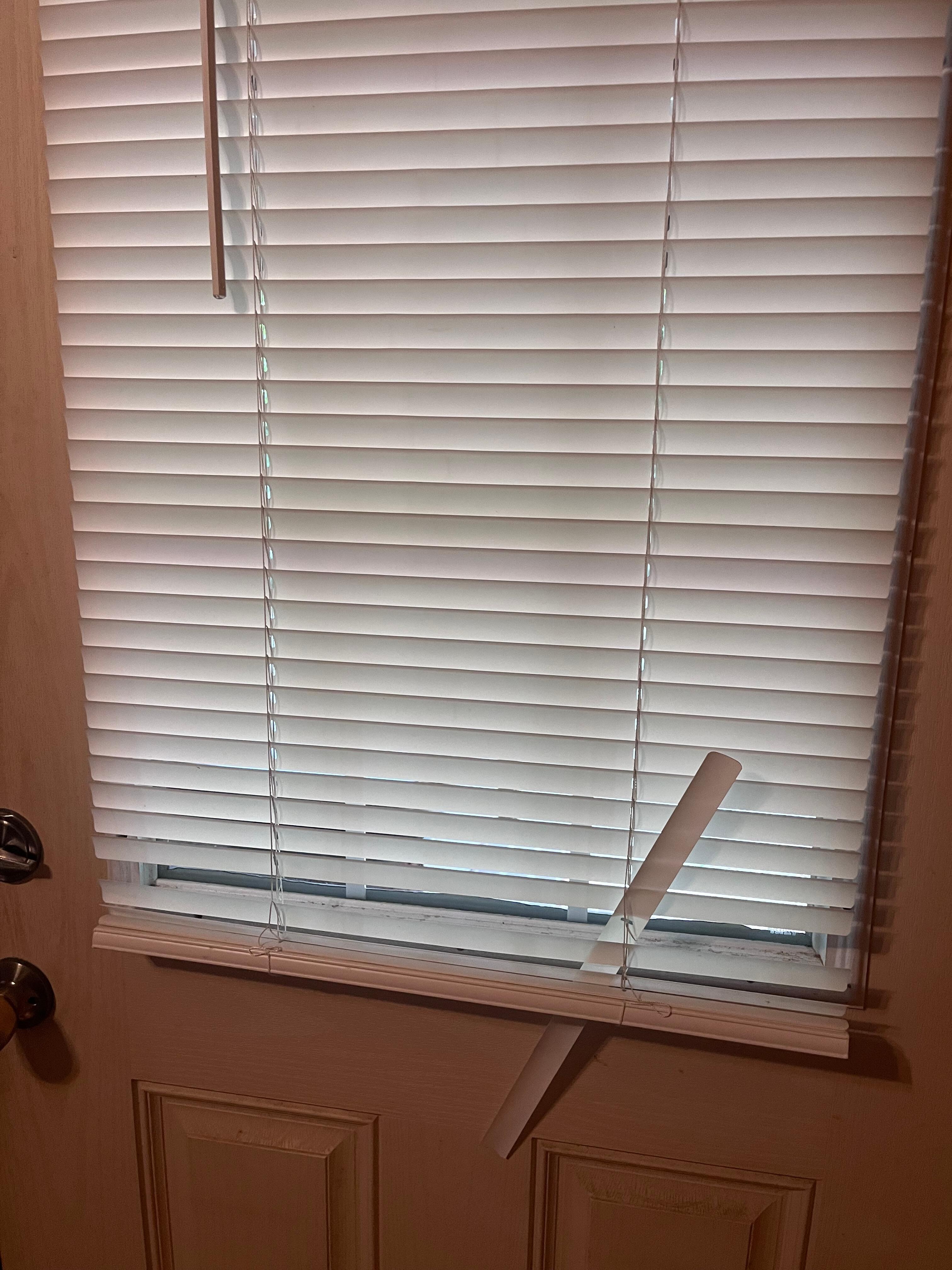 Broken blinds