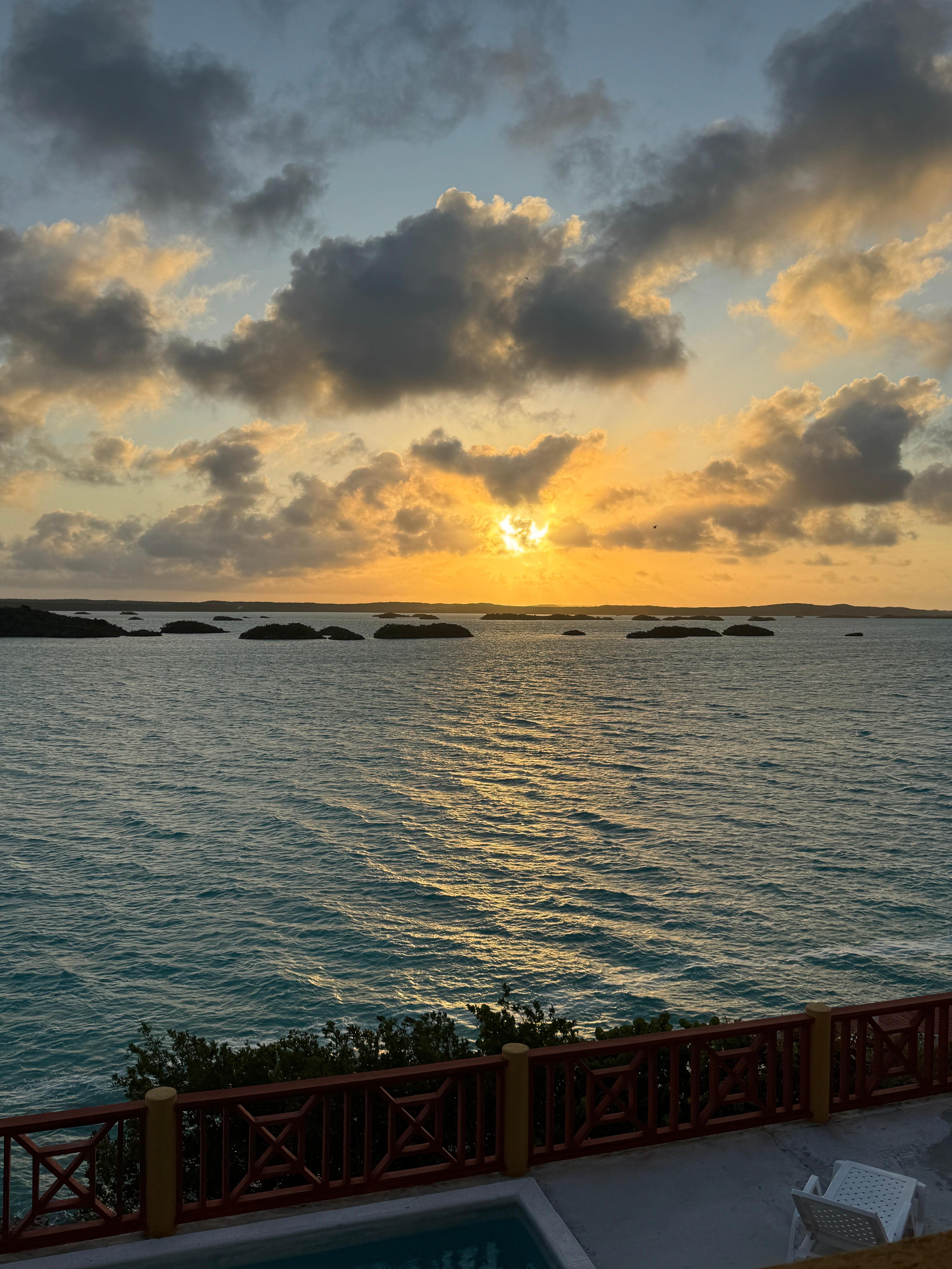 Sunrise over Chalk Sound