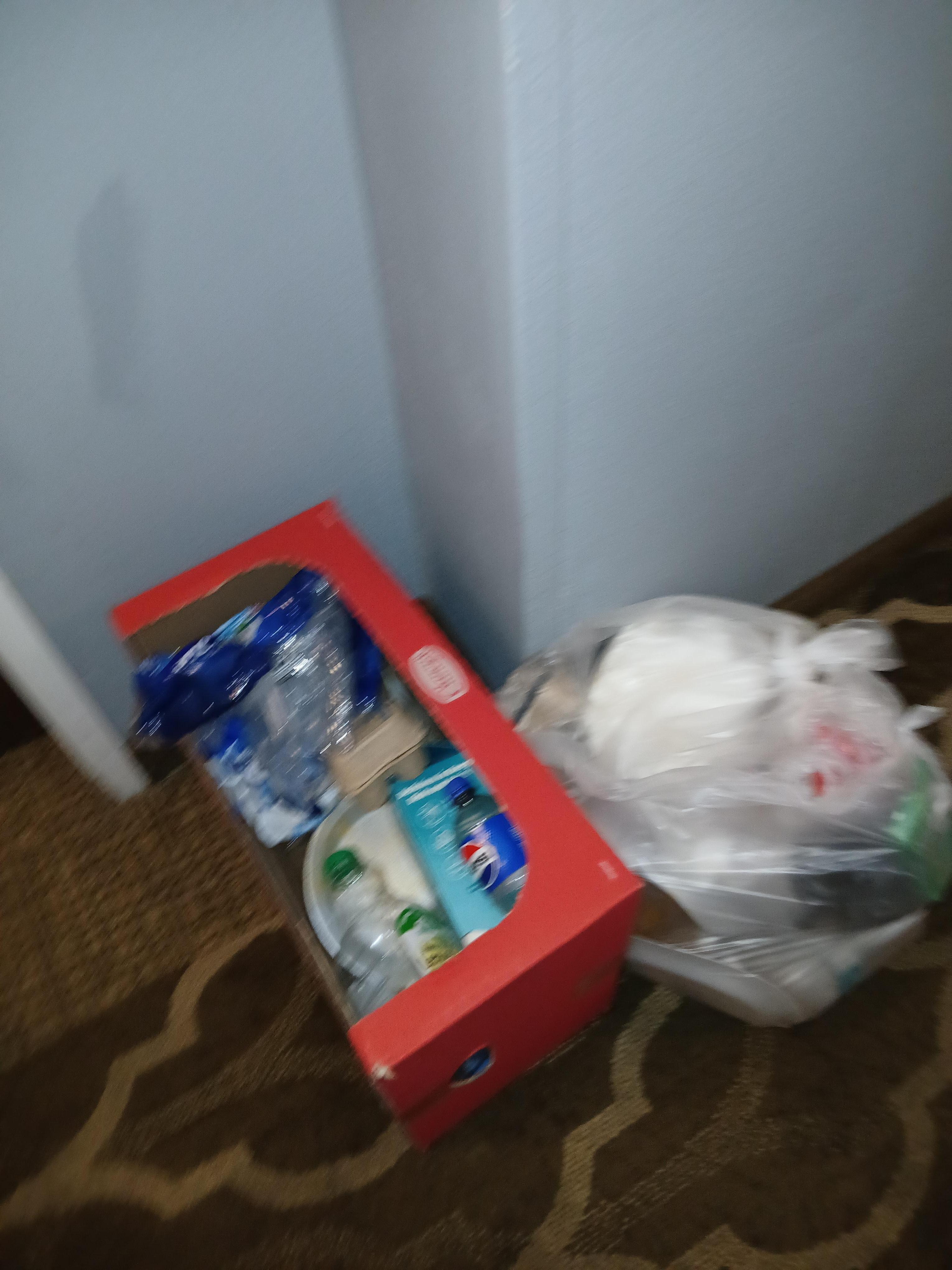 Trash outside rooms 2 days!