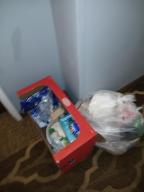Trash outside rooms 2 days!