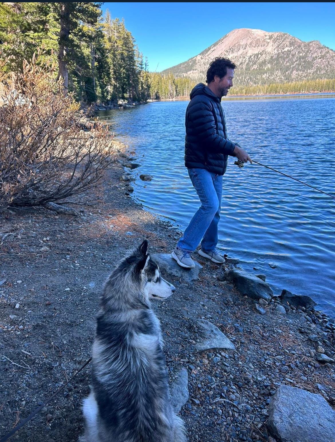 Fishing at lake mary