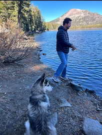 Fishing at lake mary