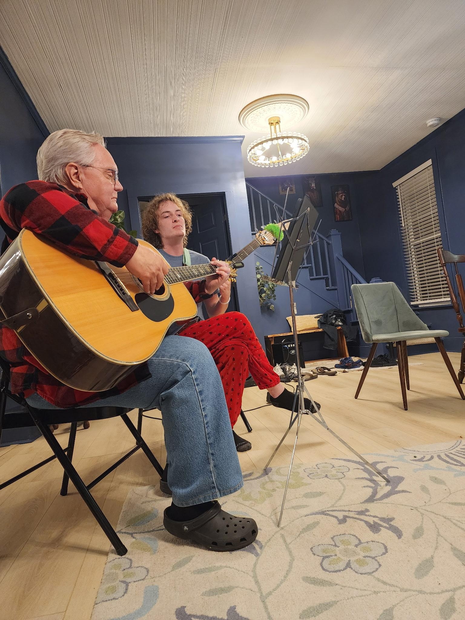 Lots of extra folding chairs for guests
