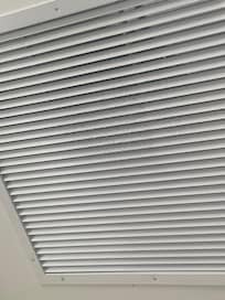 Vent right over bed full of dust