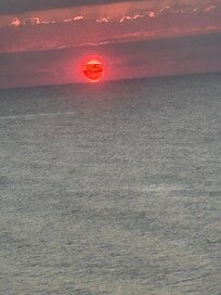 Beautiful sunrise from our balcony