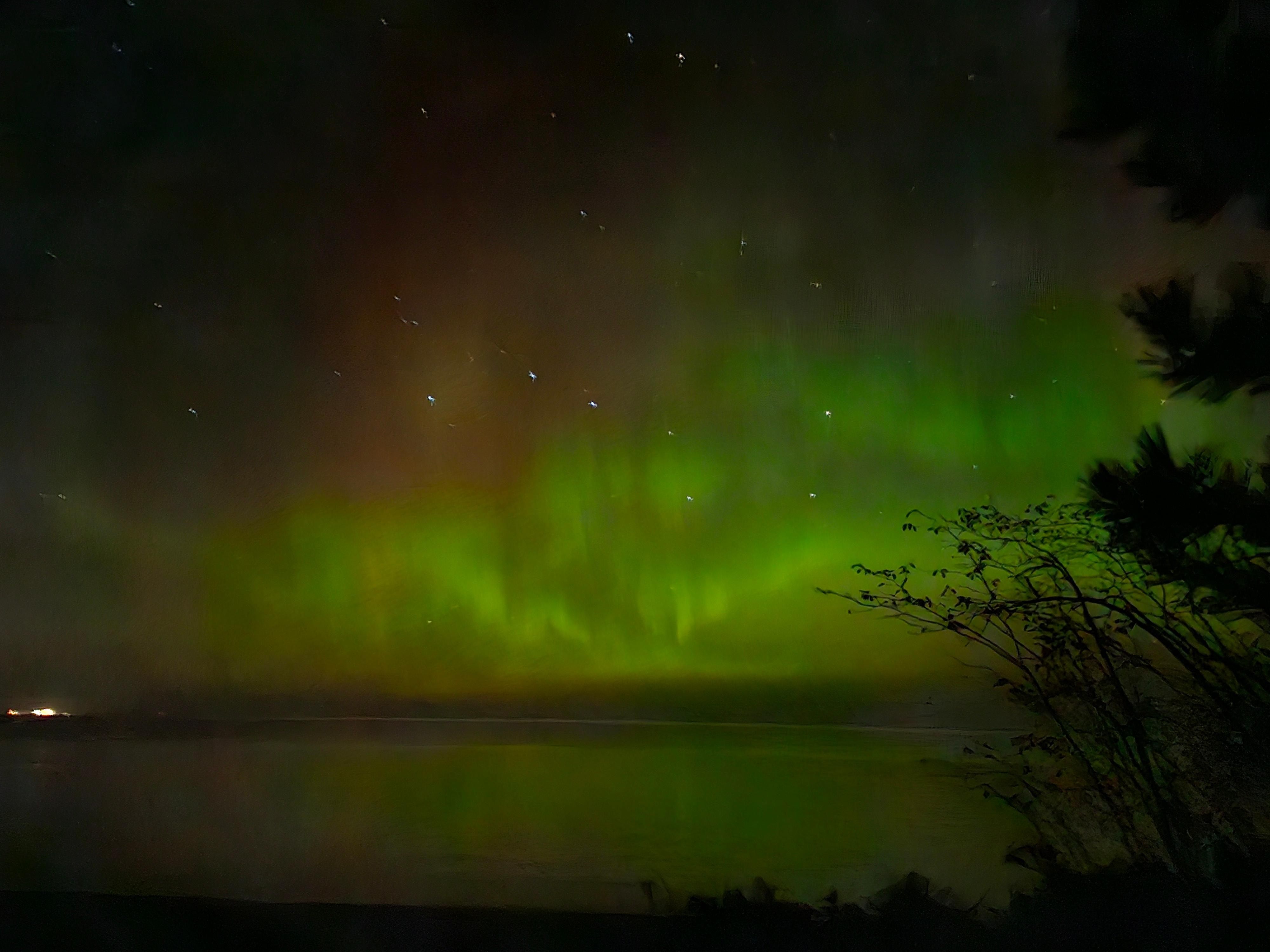 Bad picture but a beautiful sight from my balcony!