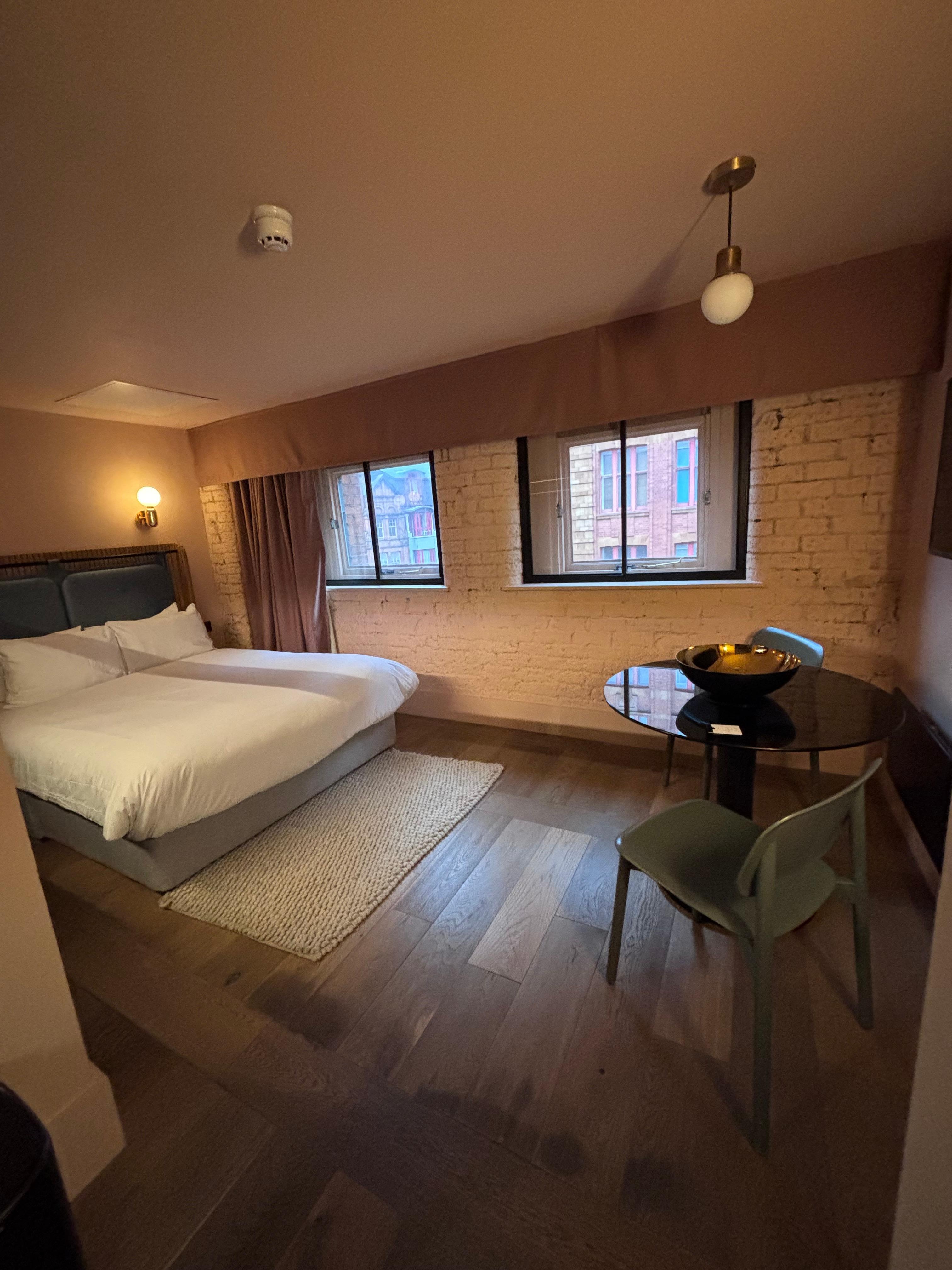 Lovely spacious room in this modern, trendy hotel. Great location. 