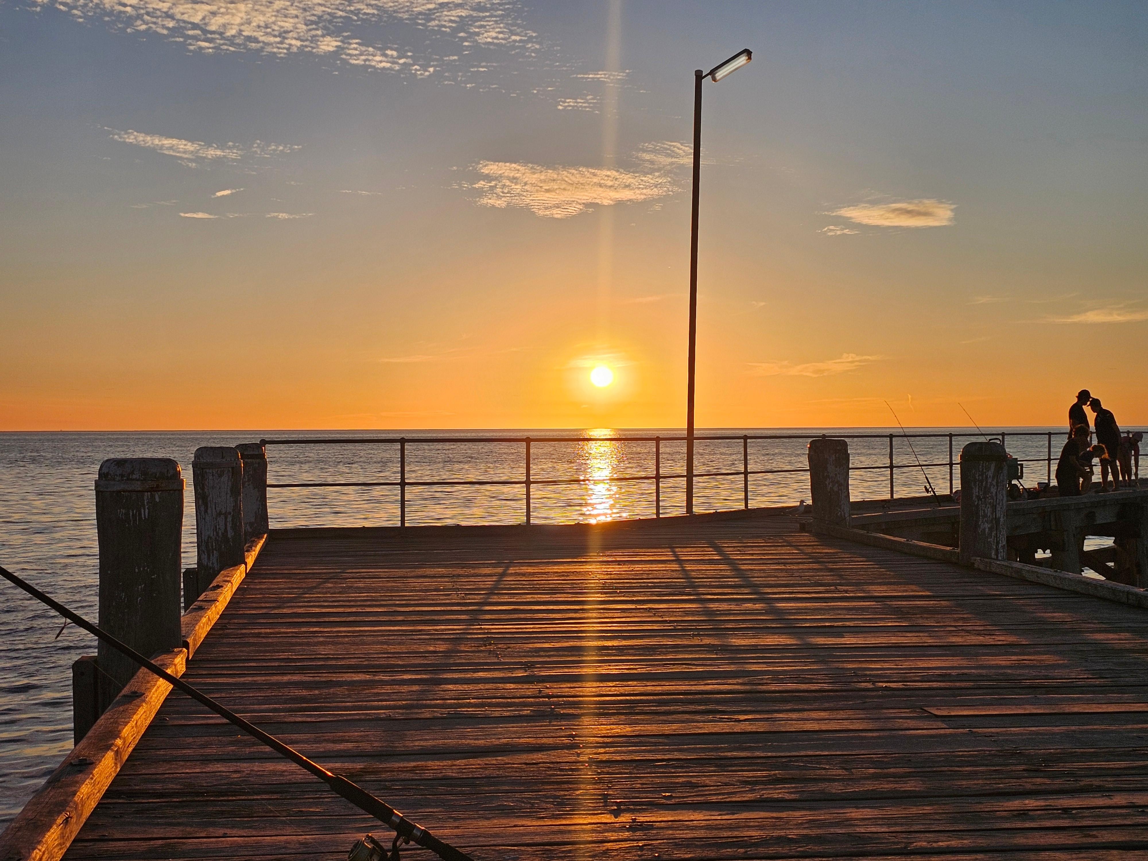 Moonta jetty sunset