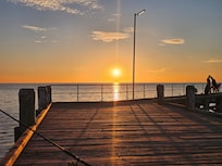 Moonta jetty sunset