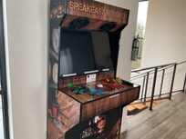 Custom unique arcade with streaming as an optional EIGHTH television!