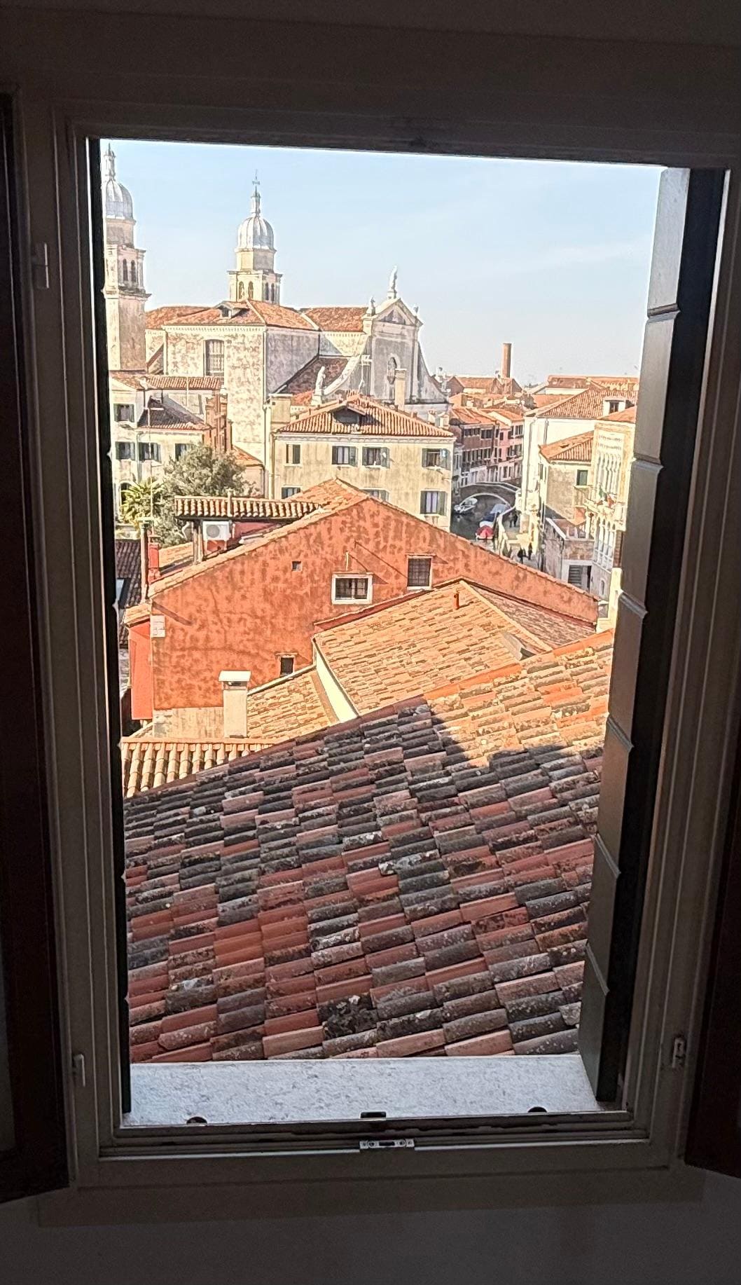 View from stairs window