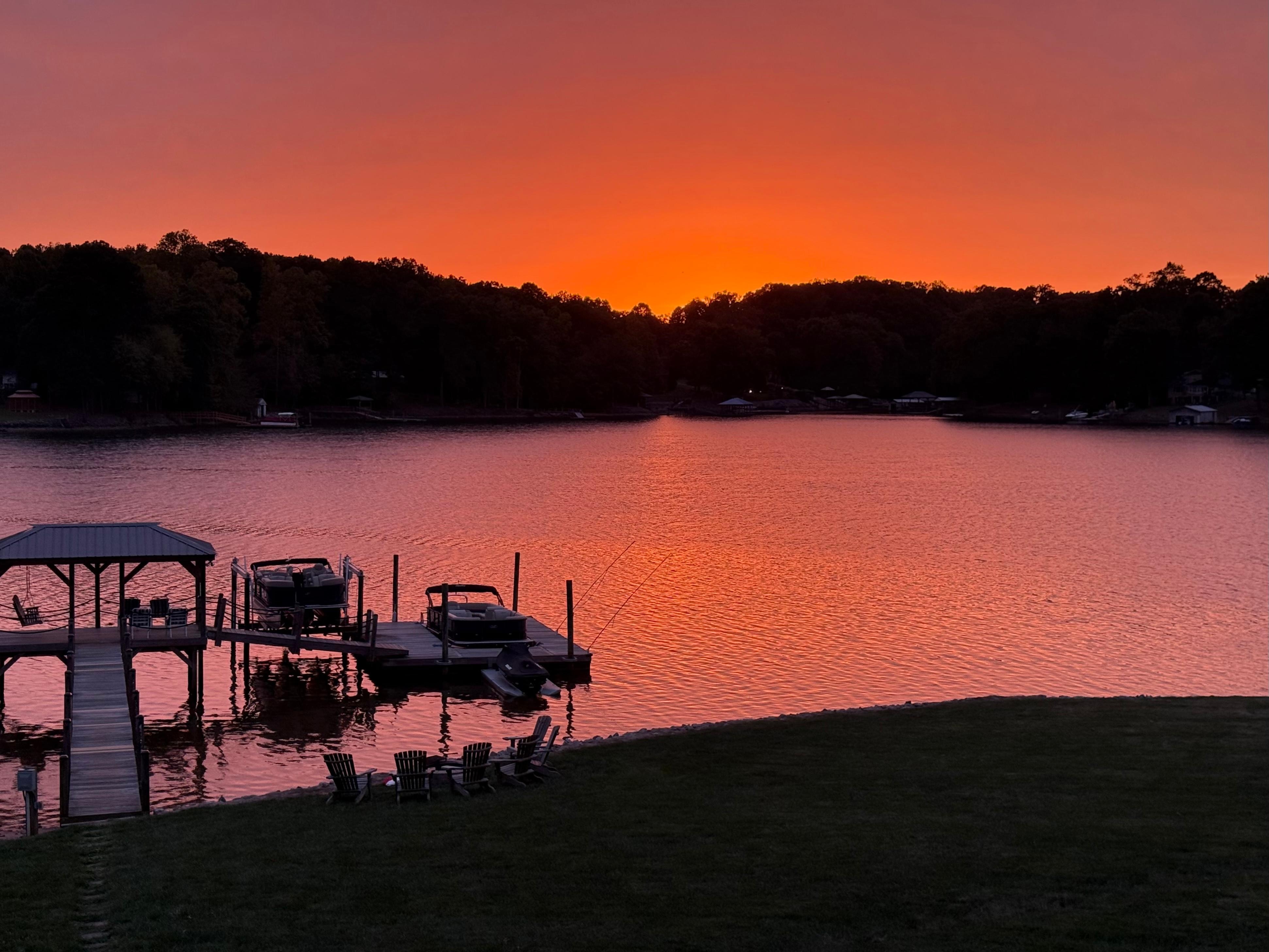 October sunset view from one of the many balconies 