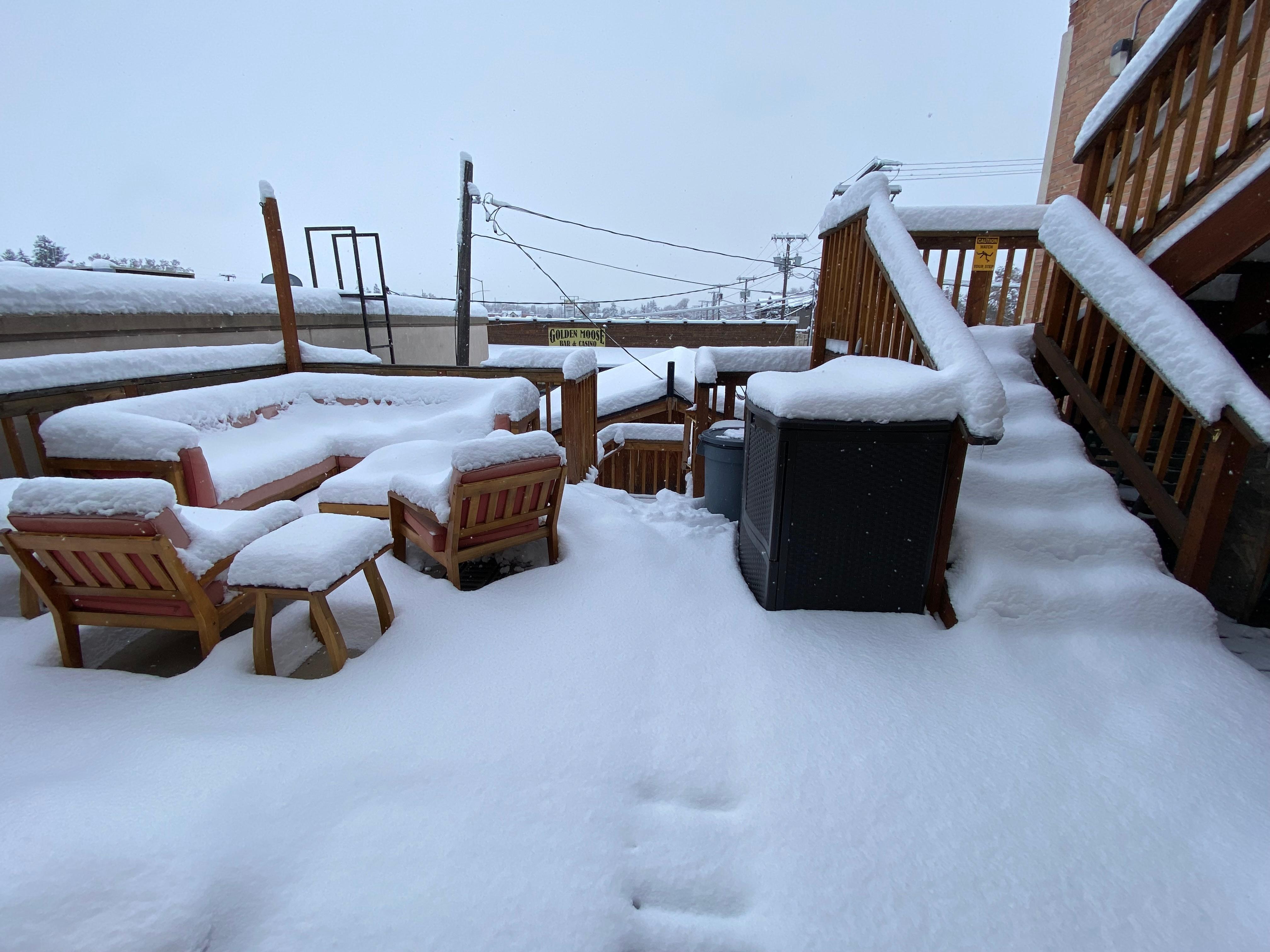 Back patio last fall