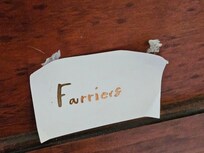 Room label indicative of care shown