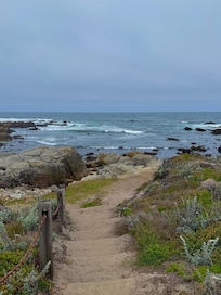 Steps away