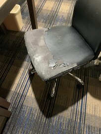 Room chair was scary