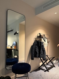 Full length mirror and some wardrobe space