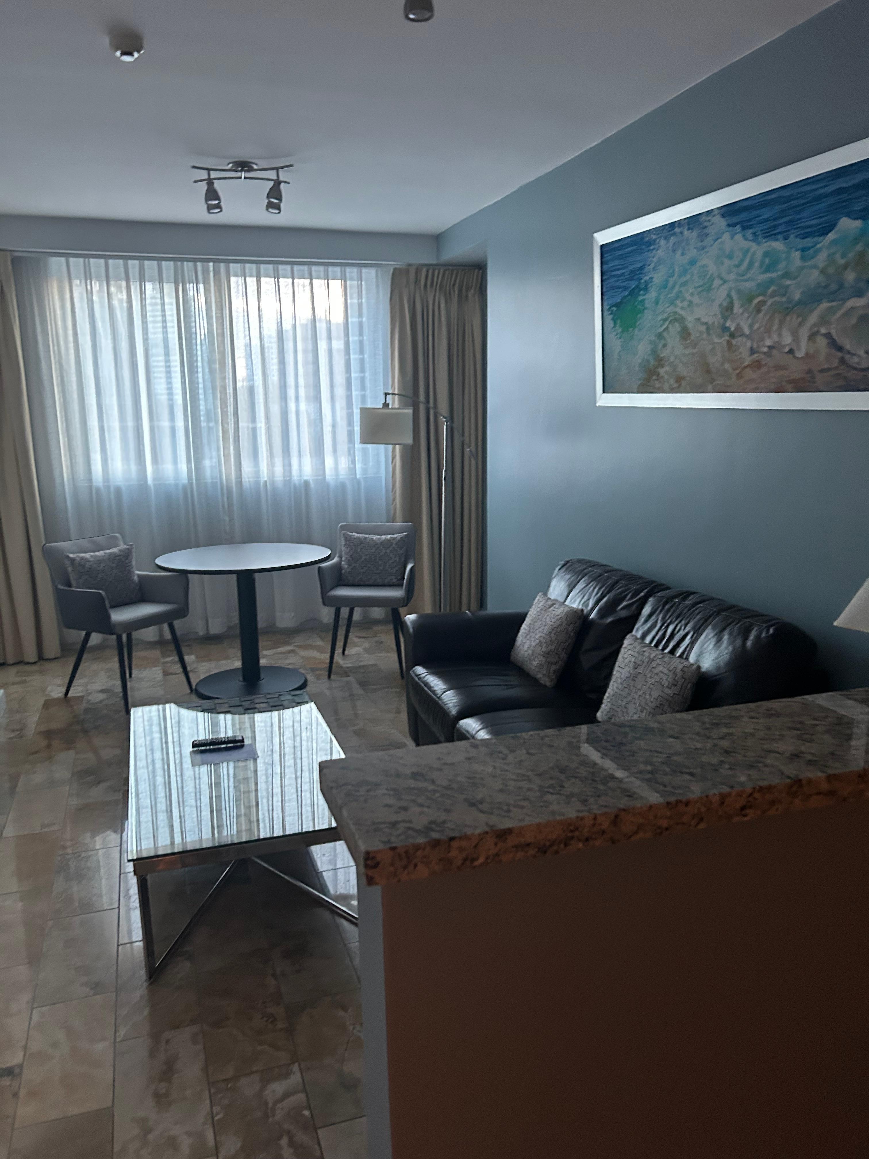 Couch & chairs at the table are very comfortable