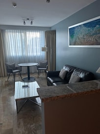 Couch & chairs at the table are very comfortable
