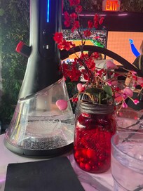 Hookah available at the roof top. Good price.
