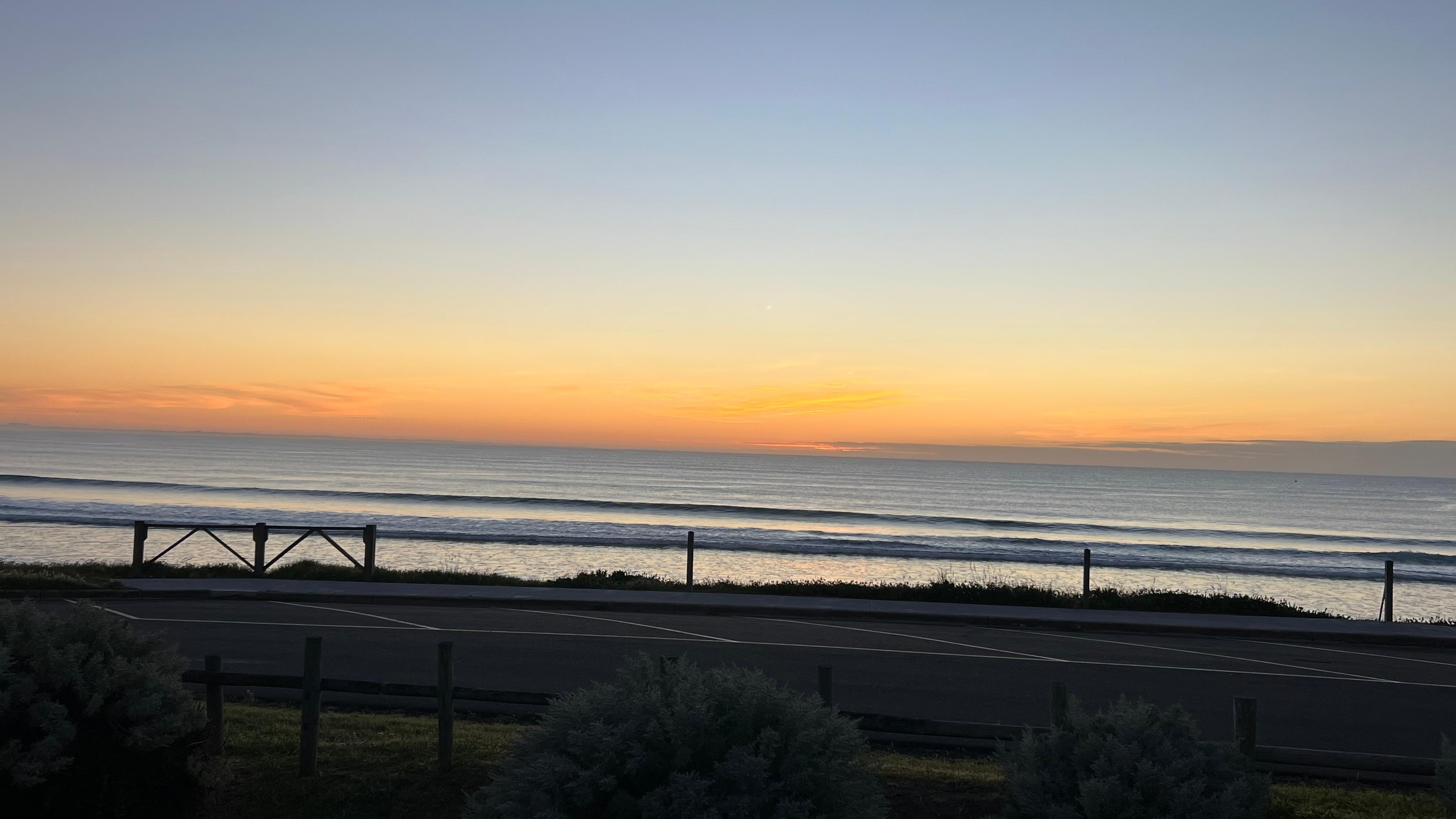 Sunset from the porch 