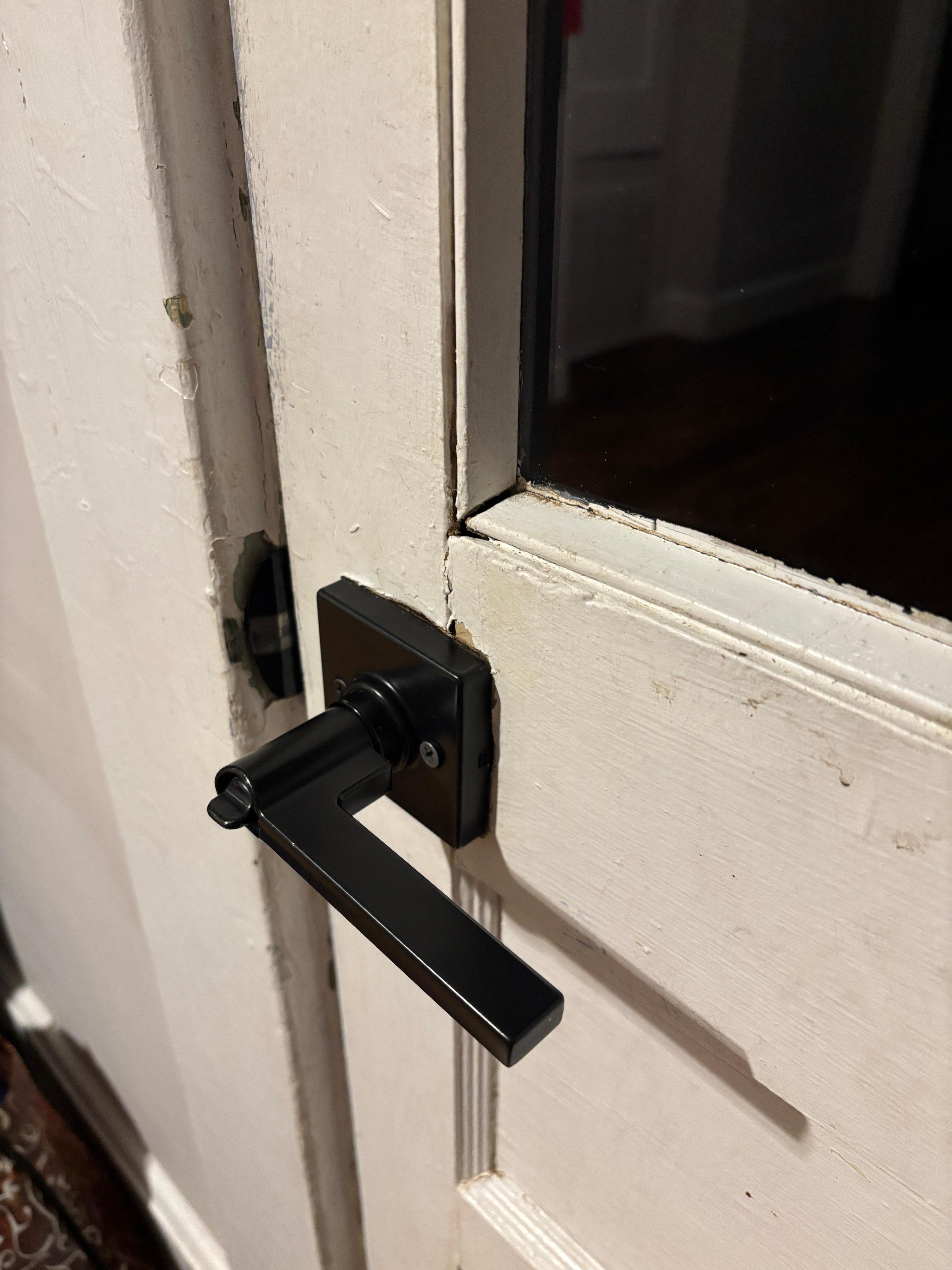 Main entrance door  - imagine the germs on knob