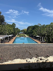 Pool view from lobby