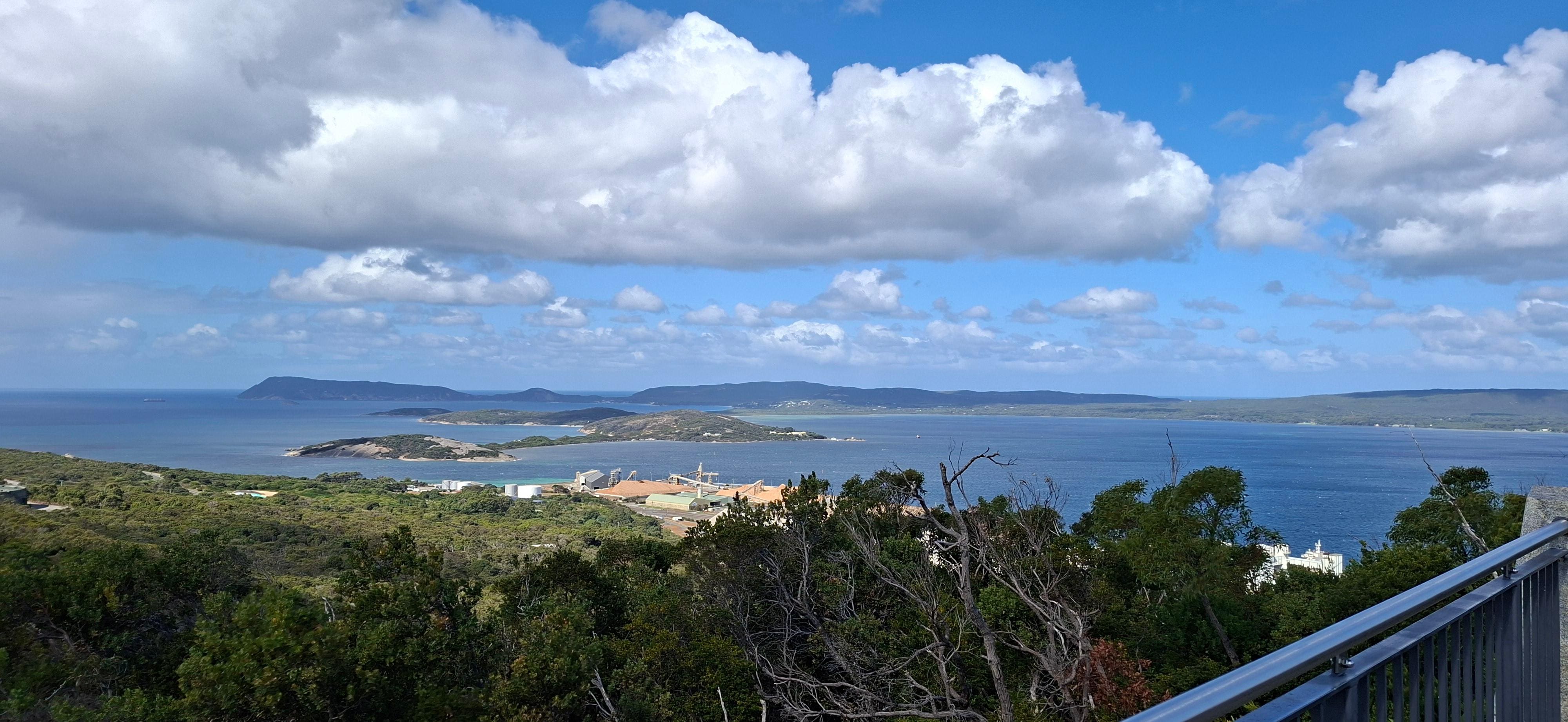 View from Mt Clarence just above Pelicans 