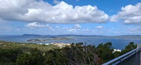 View from Mt Clarence just above Pelicans