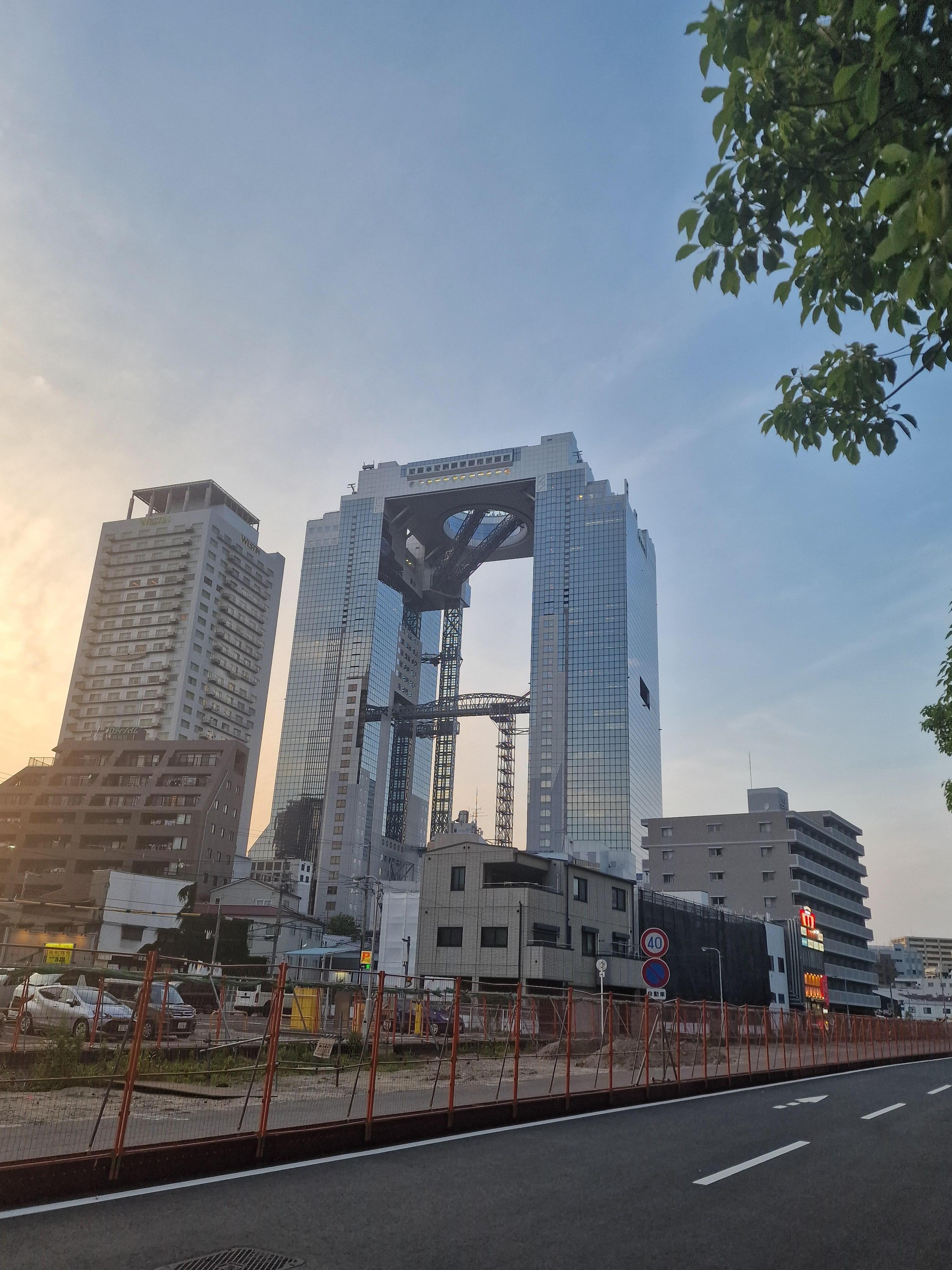 Osaka Sky building close by