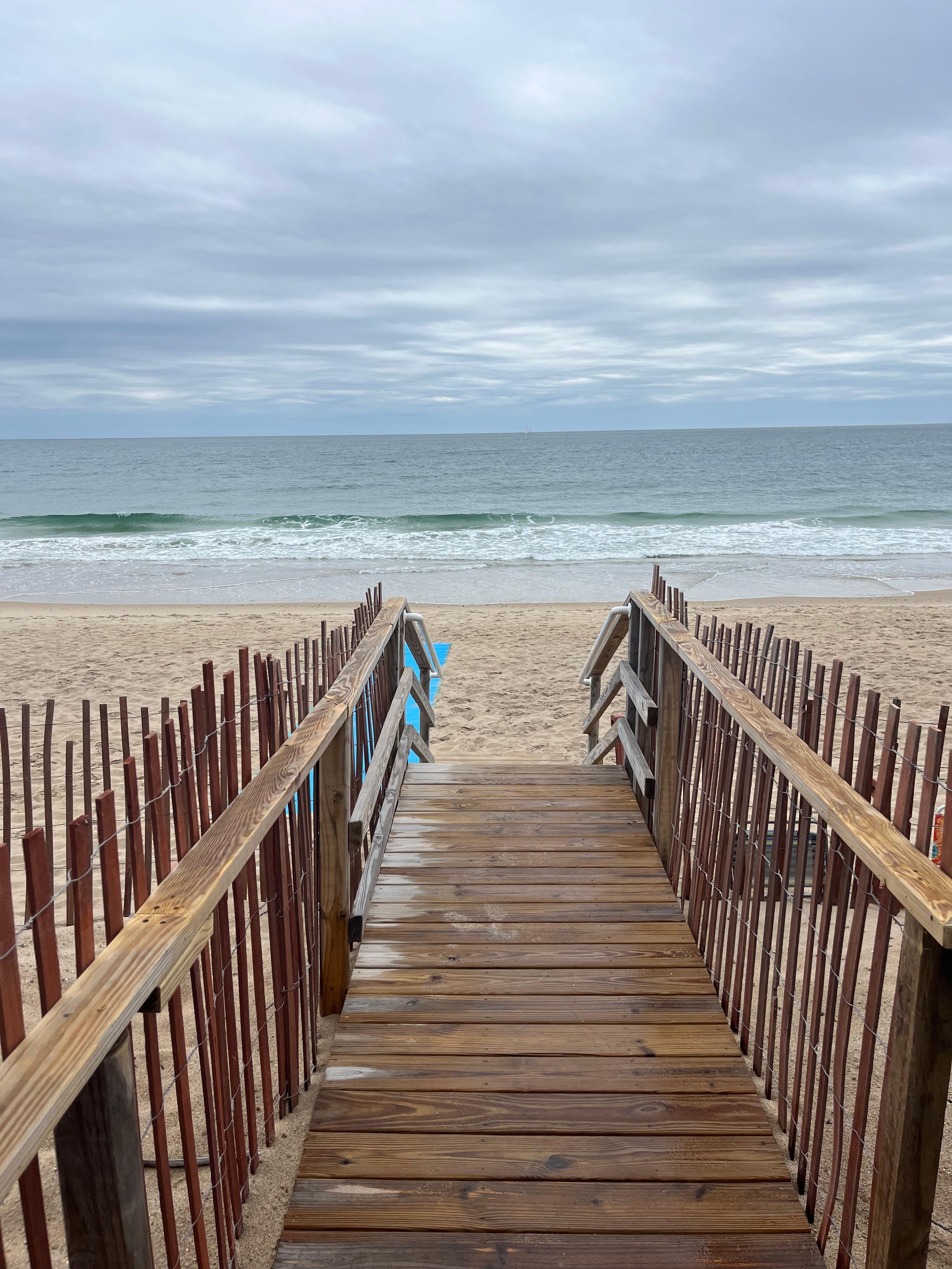 View from the 1st floor beach access. 