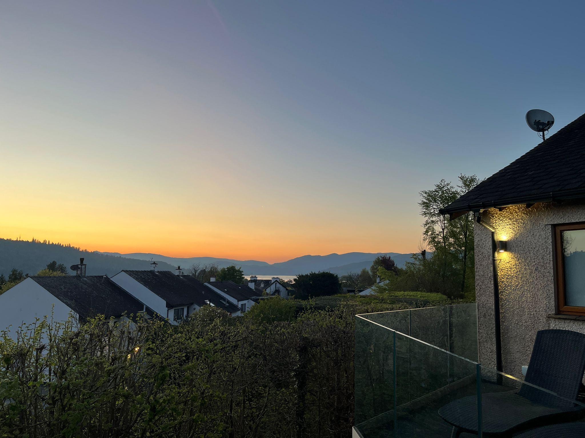 Sunset from the balcony. 