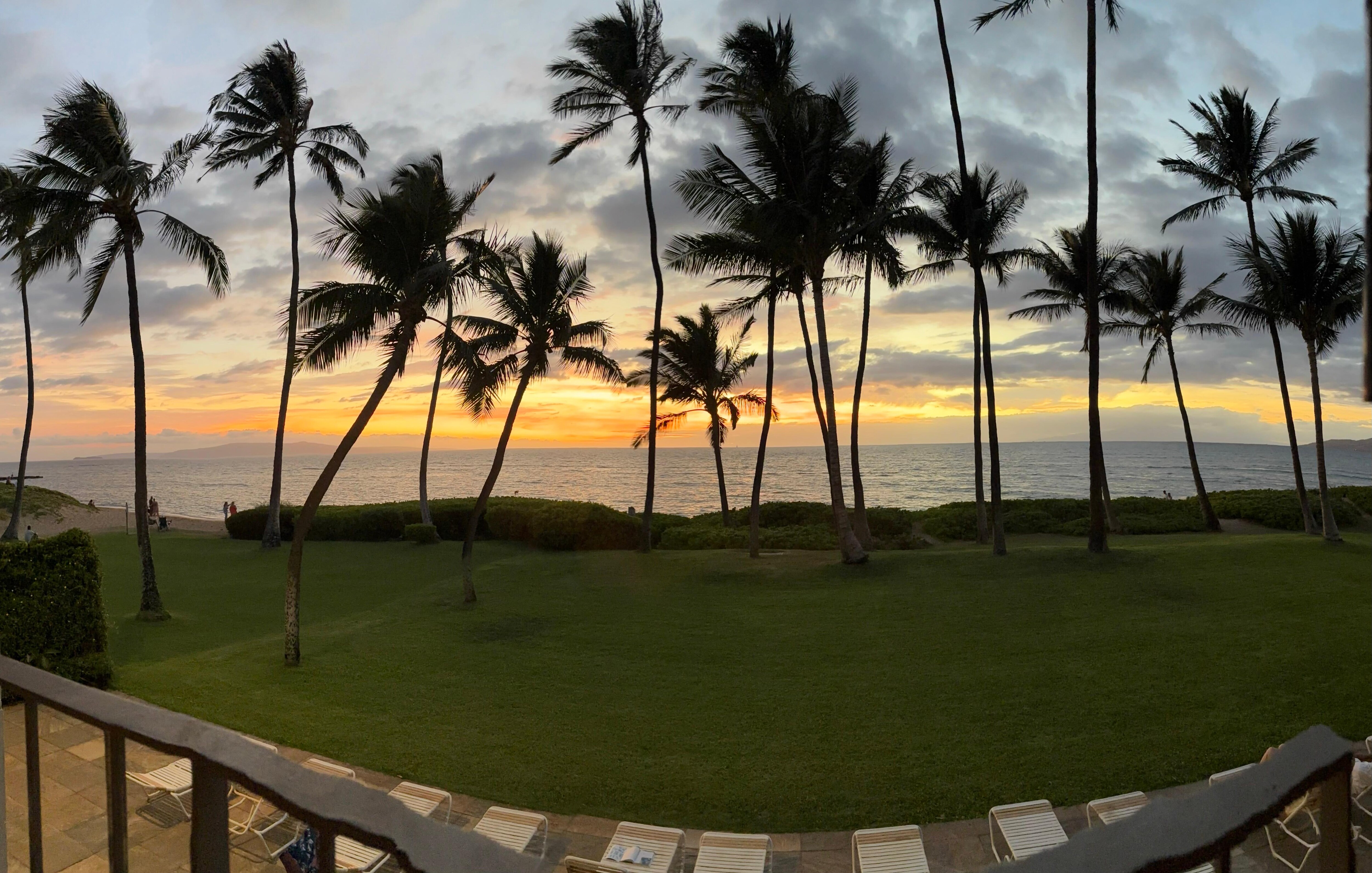 The view from the balcony.