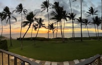 The view from the balcony.