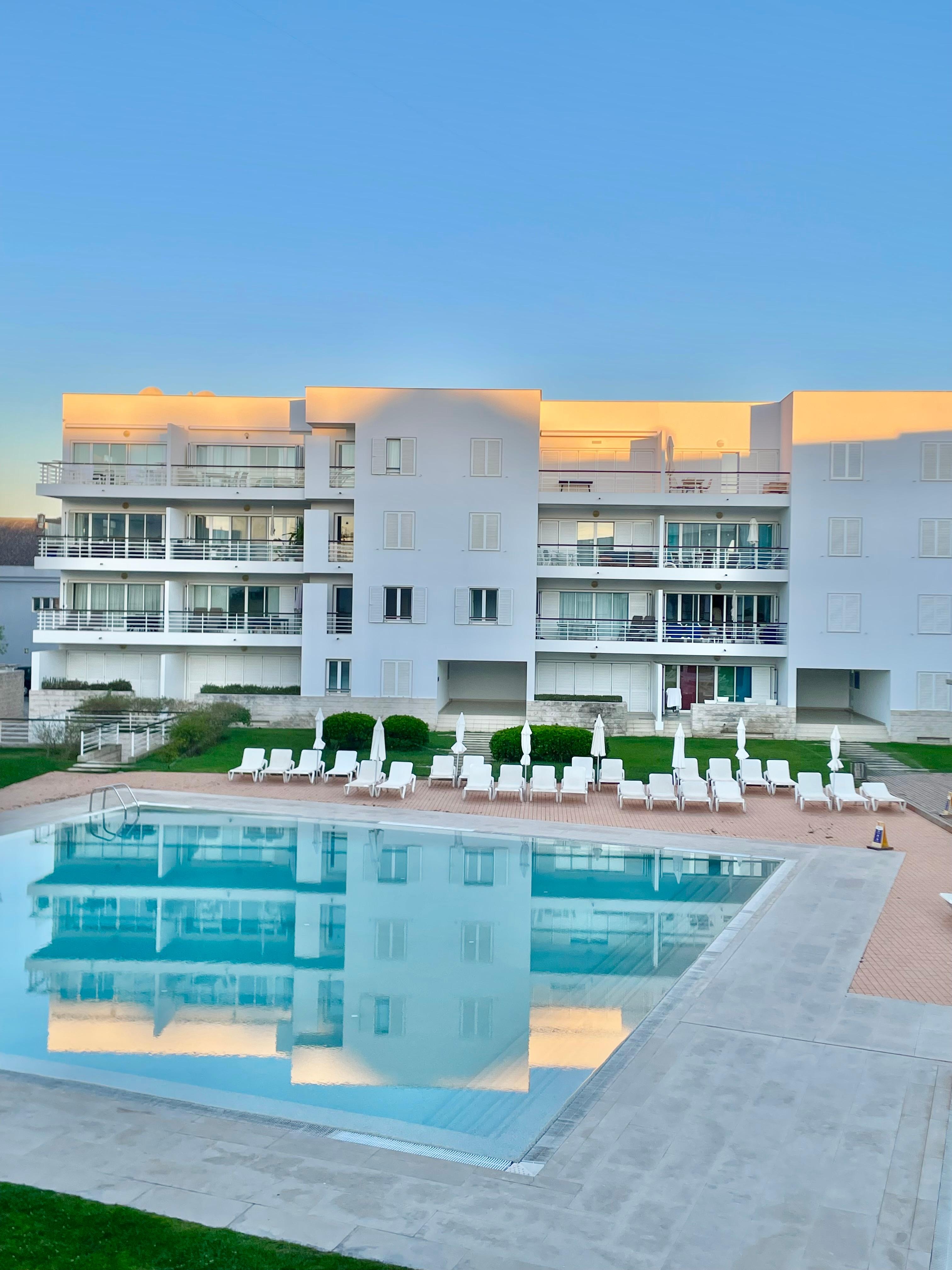 The glorious pool in the morning