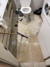 Flooding everywhere including the bathroom