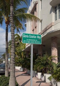 External view on the corner of the hotel