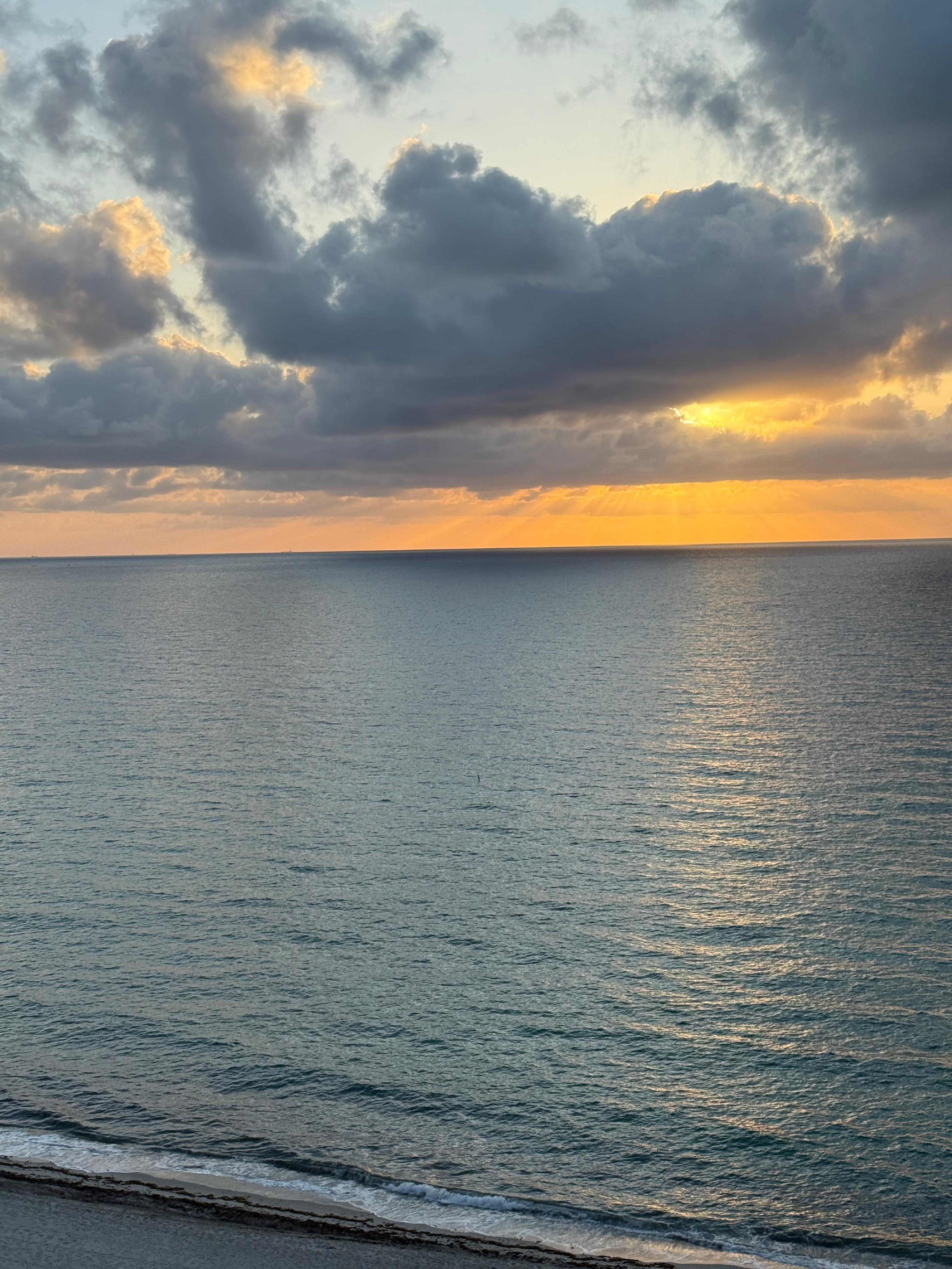 Sunrise from balcony