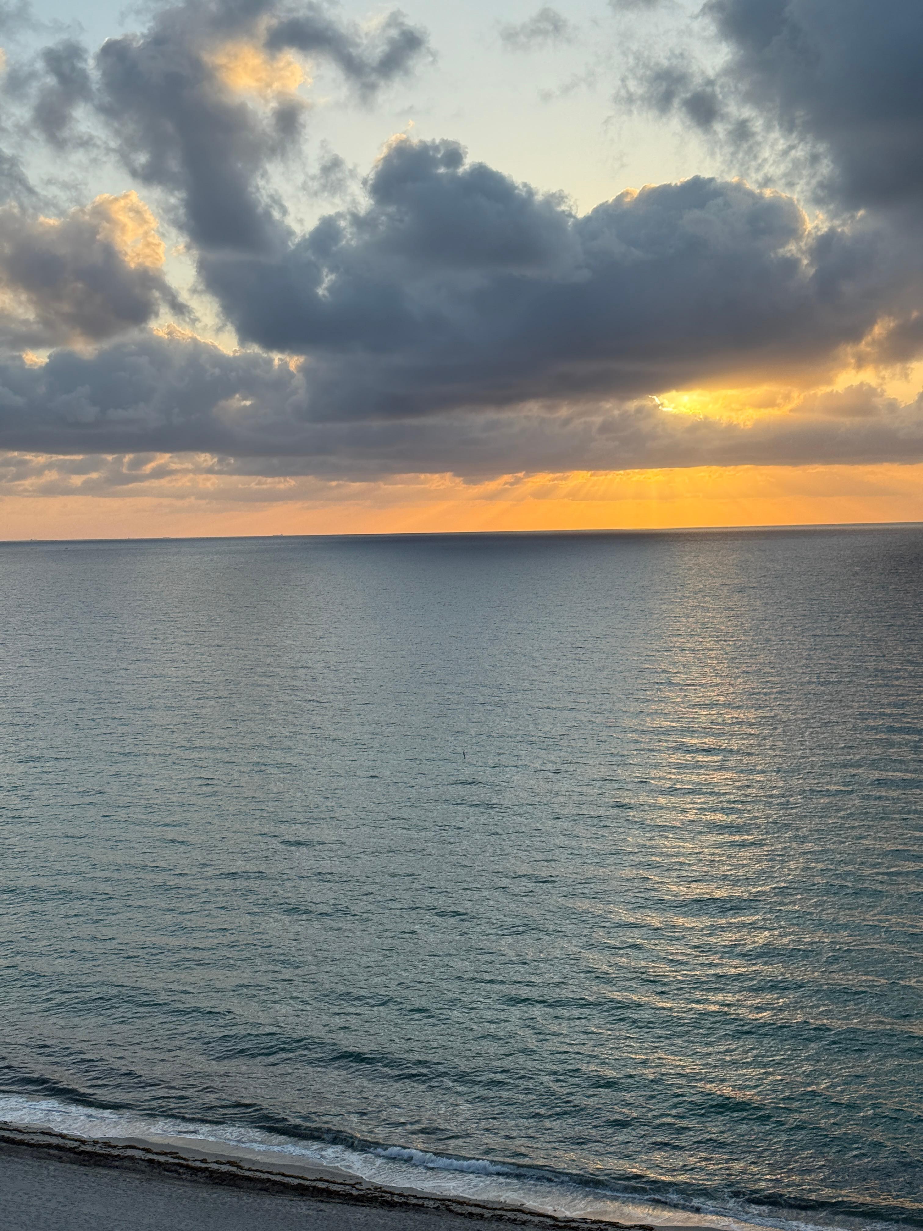 Sunrise from balcony