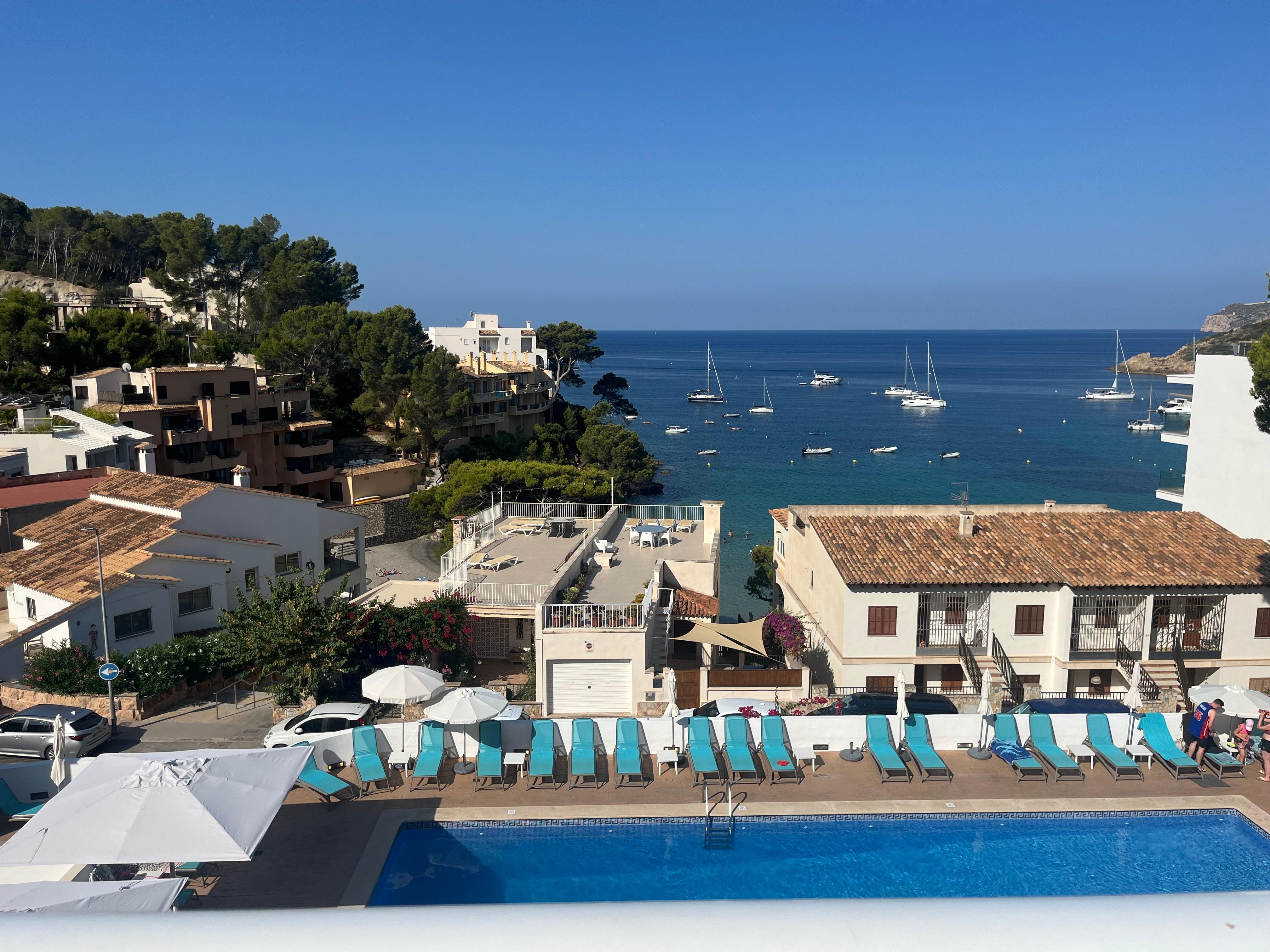 Aussicht vom Hotelbalkon