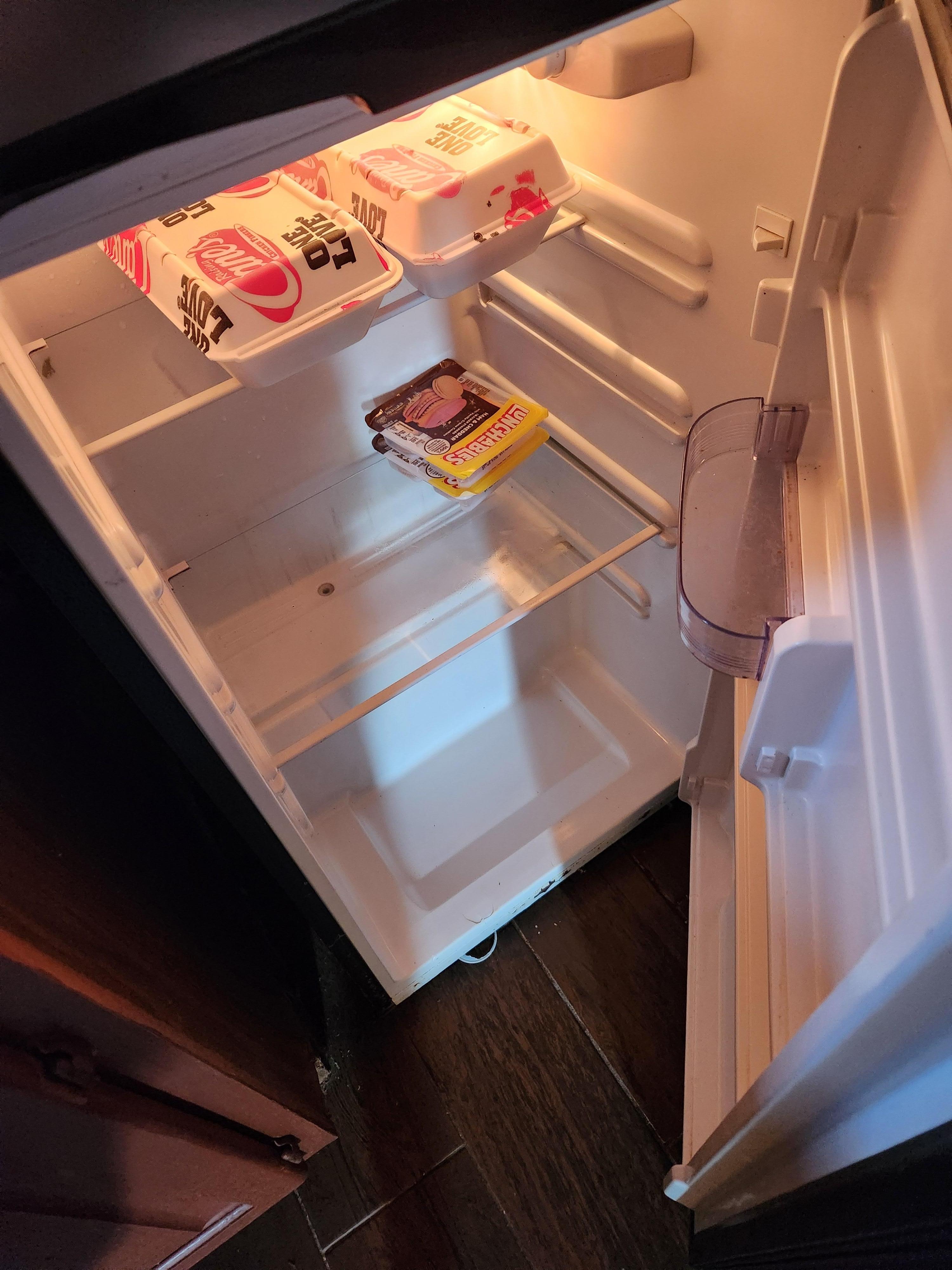 Fridge didn't even work. Did not get cold.