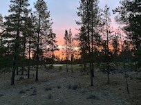Sunrise from our kitchen window.